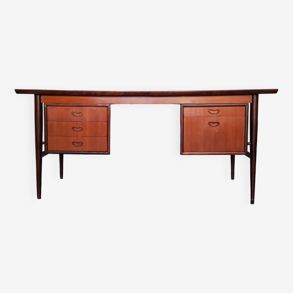 Vintage bureau bois scandinave