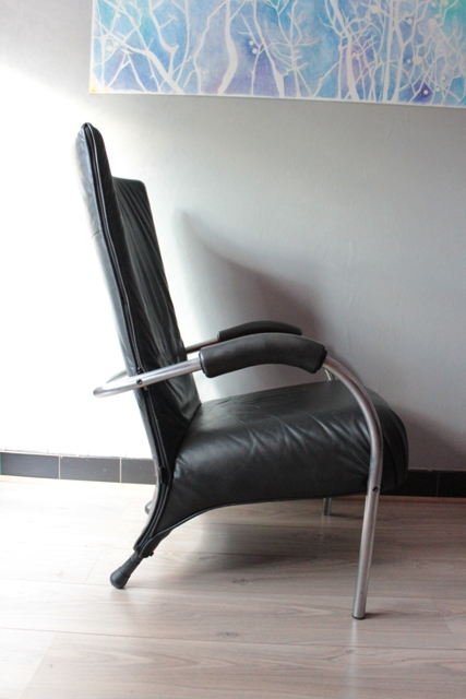 Fauteuil cuir Papavoine